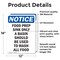 Signmission Food Prep Sink Only A Basin Should, 12 in W x Rectangle, Vinyl Decal OS-2PACK-NS-D-1218-V-12834 - alternate 2